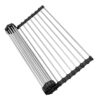 Égouttoir Roll-Up à usage multiple grille 454x315x9mm Noir/Inox N° 68