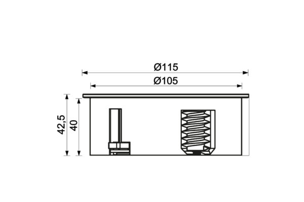 PRISE ENCASTRABLE TURN 2 PRISES