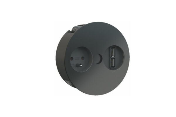 PRISE ENCASTRABLE TURN 1 PRISE / 2 USB